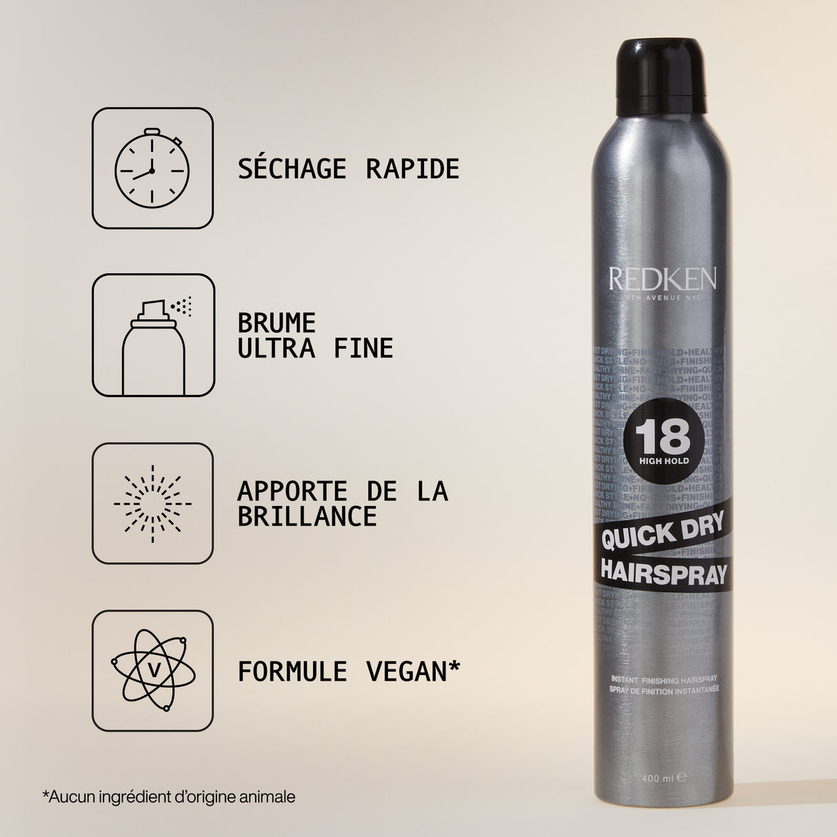 Quick Dry Hairspray 18 Redken 400 ML