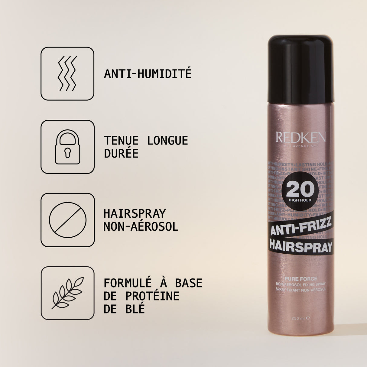 Anti-Frizz Hairspray 20 Redken 250 ML