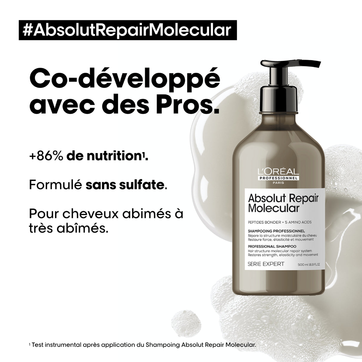 Shampoing Absolut Repair Molecular L'Oréal Professionnel 1500 ML