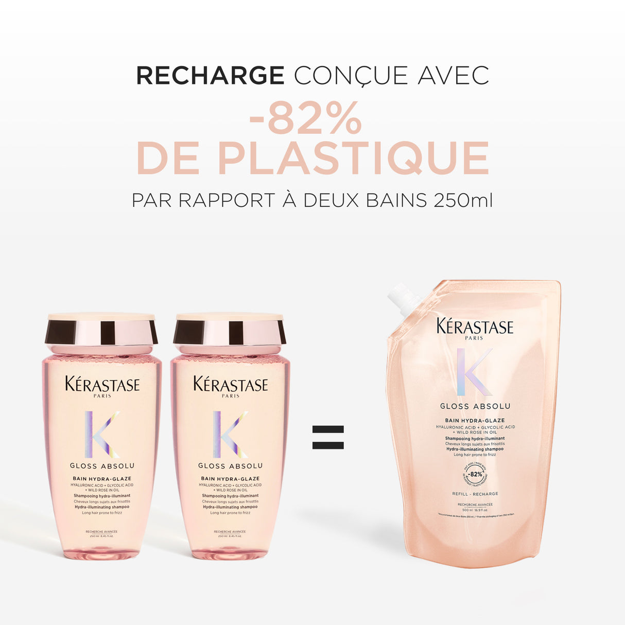 Éco-Recharge Bain Hydra-Glaze Gloss Absolu Kérastase 500 ML