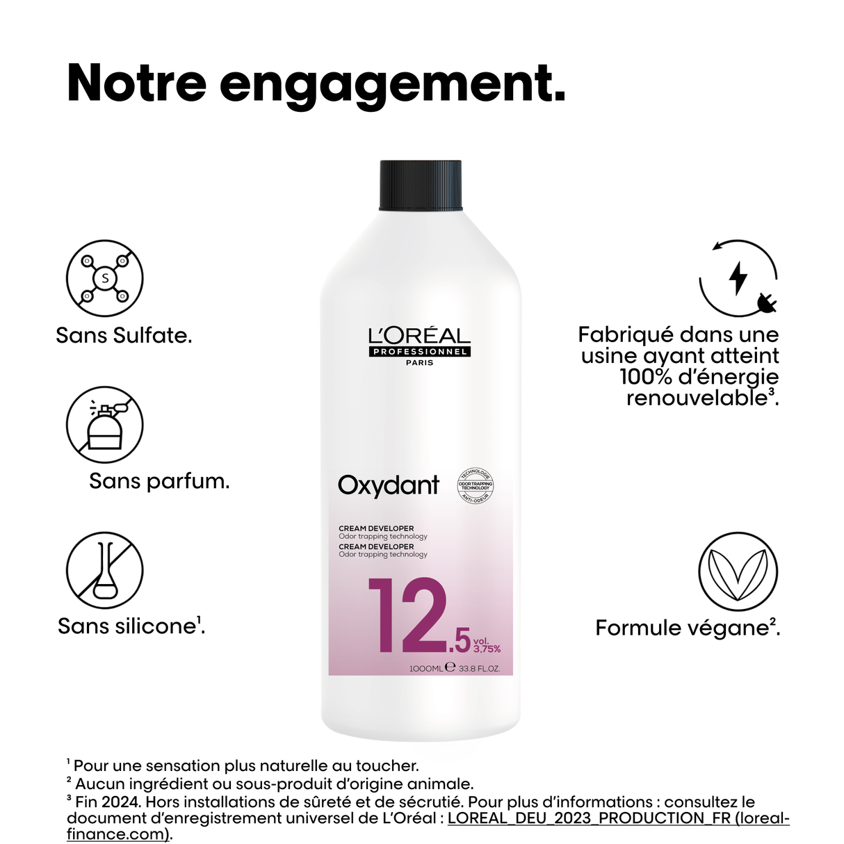 Oxydant L'Oréal Professionnel 12,5 Vol 1 Litre (NOUVELLE FORMULE)