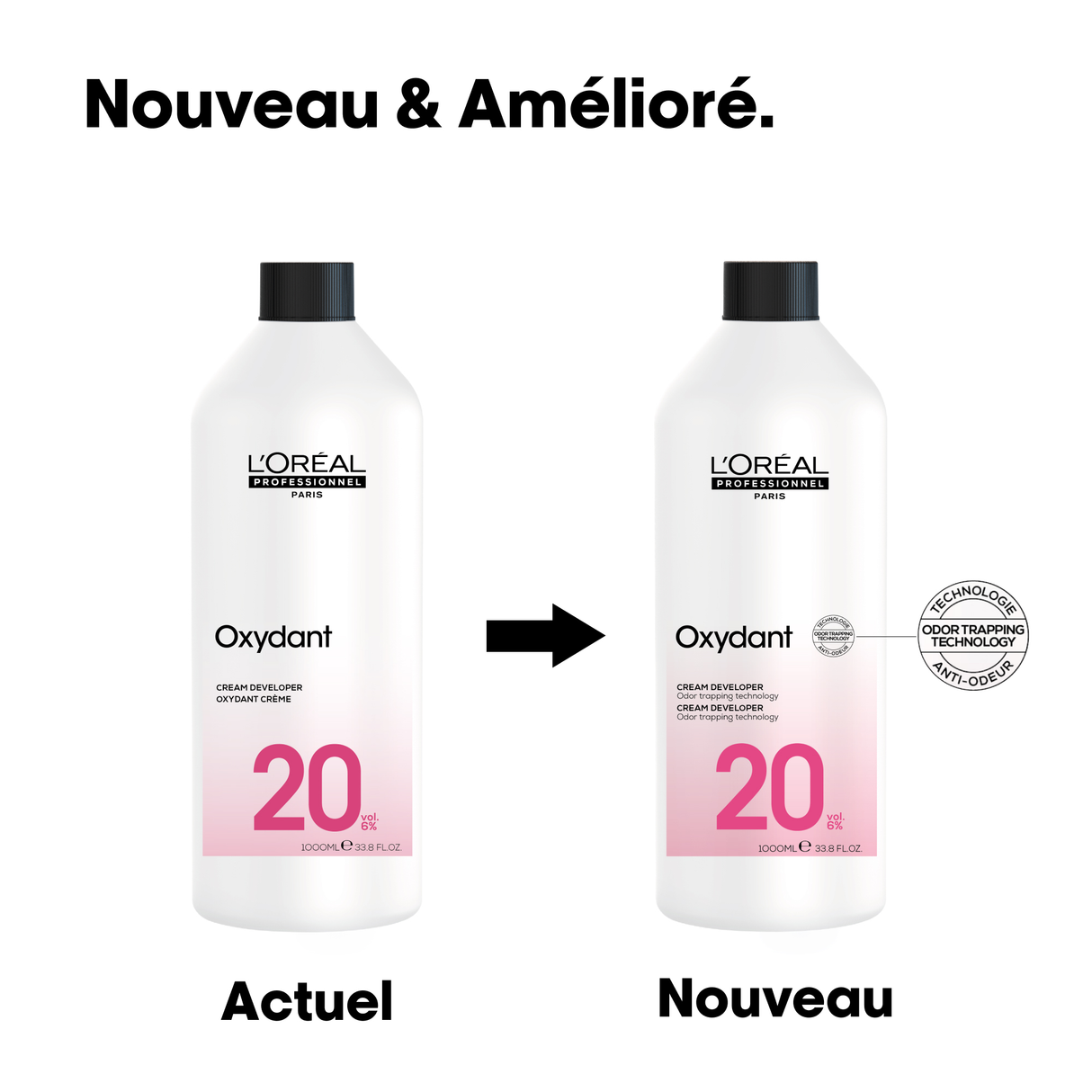 Oxydant L'Oréal Professionnel 20 Vol 1 Litre (NOUVELLE FORMULE)