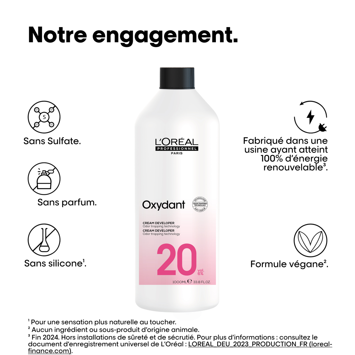 Oxydant L'Oréal Professionnel 20 Vol 1 Litre (NOUVELLE FORMULE)