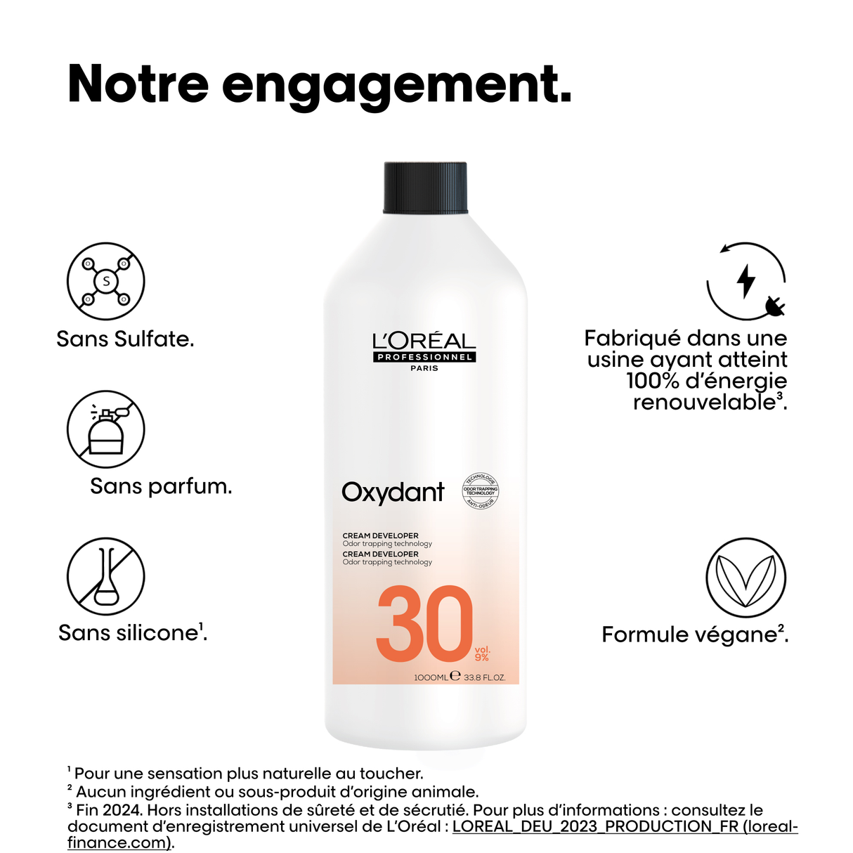 Oxydant L'Oréal Professionnel 30 Vol 1 Litre (NOUVELLE FORMULE)