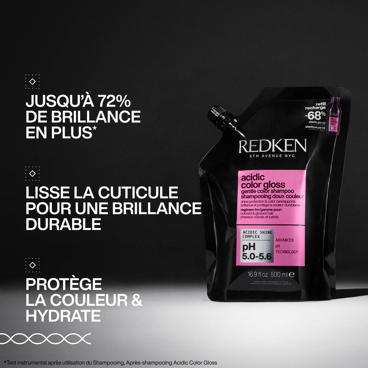 Éco-Recharge Shampoing Acidic Color Gloss Redken 500 ML