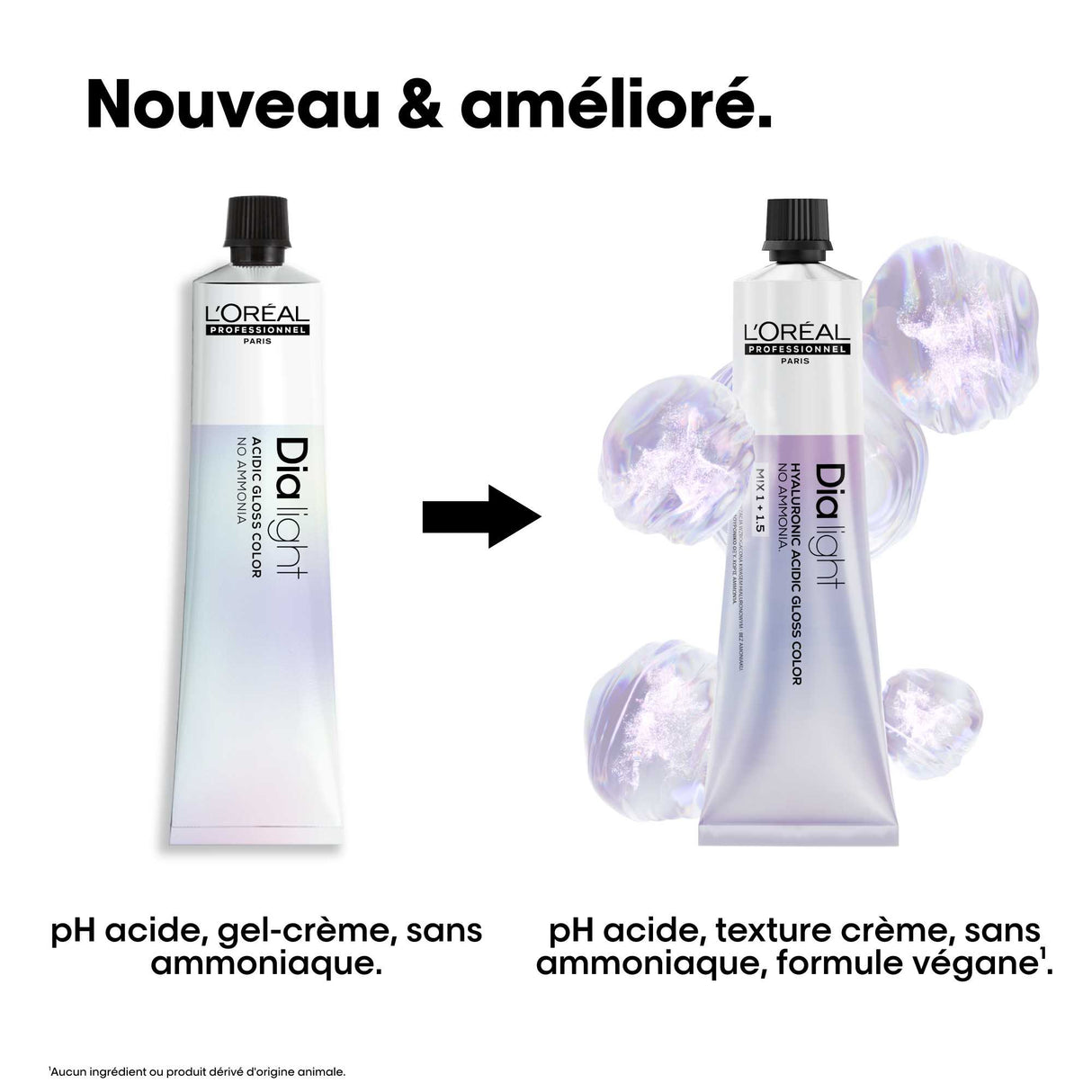Tube Coloration Dia Light L'Oréal Professionnel 60 ML (NOUVELLE FORMULE)