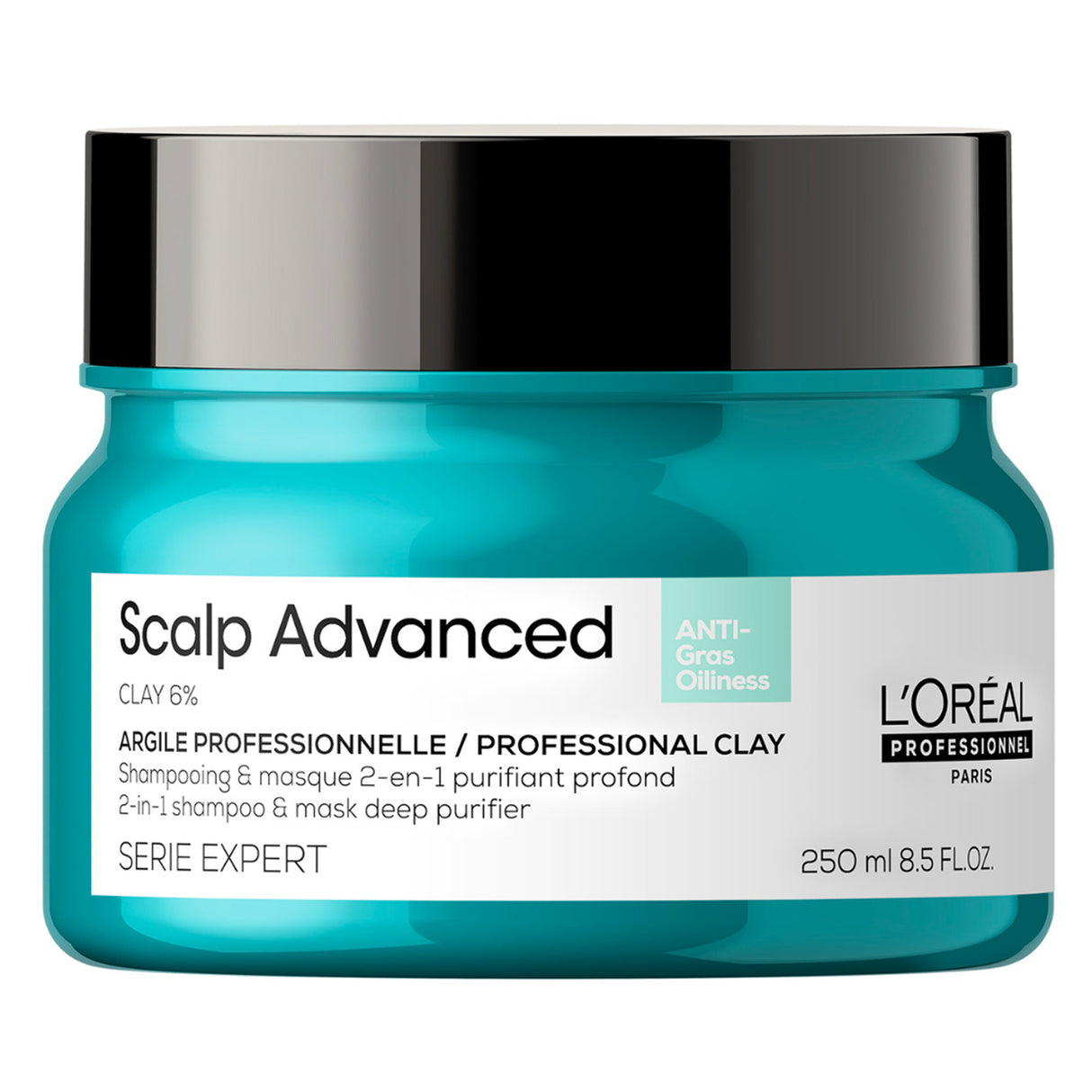 Argile 2-En-1 Purifiante Anti-Gras Scalp Advanced L'Oréal Professionnel 250 ML