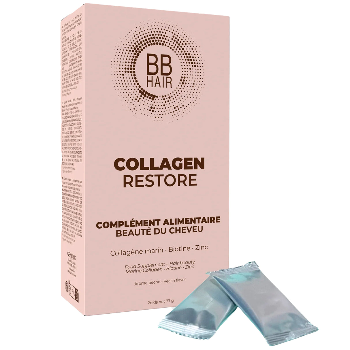 14 Sticks Complément Alimentaire Collagen Restore BBHair Generik