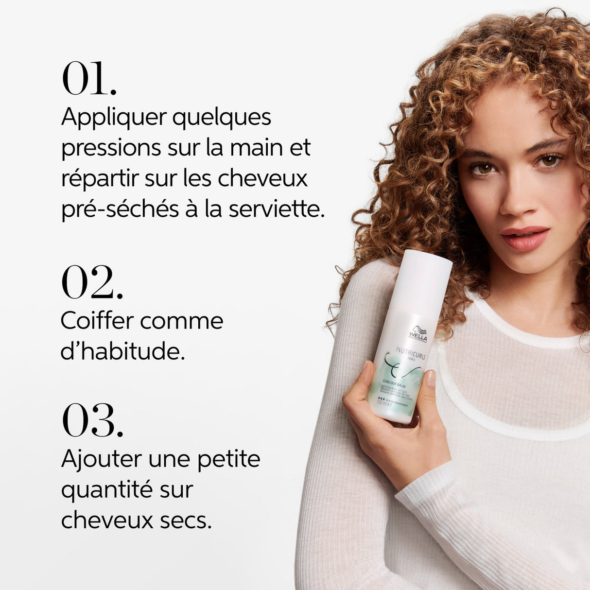 Baume de Définition des Boucles Curlixir Balm Nutricurls Wella 150 ML