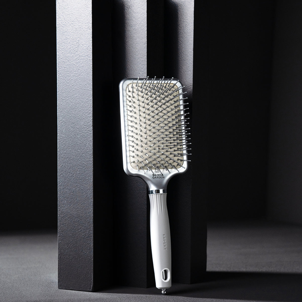 Brosse plate Olivia Garden Expert Care Rectangular Silver Large