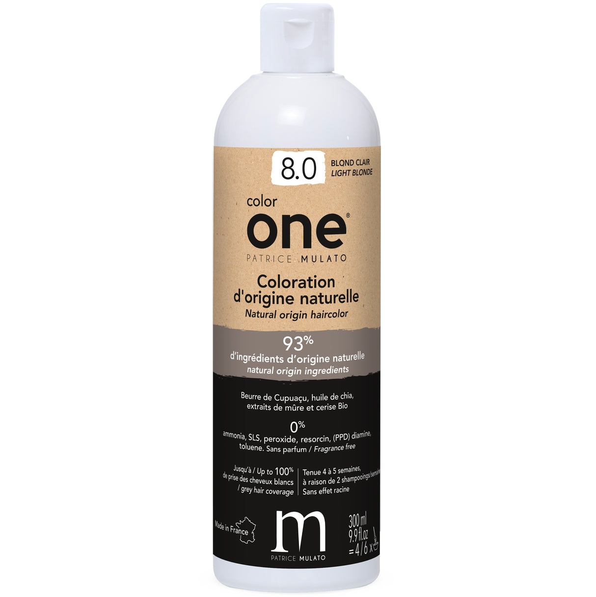 Coloration Naturelle 8.0 BLOND CLAIR Color One Mulato 300 ML