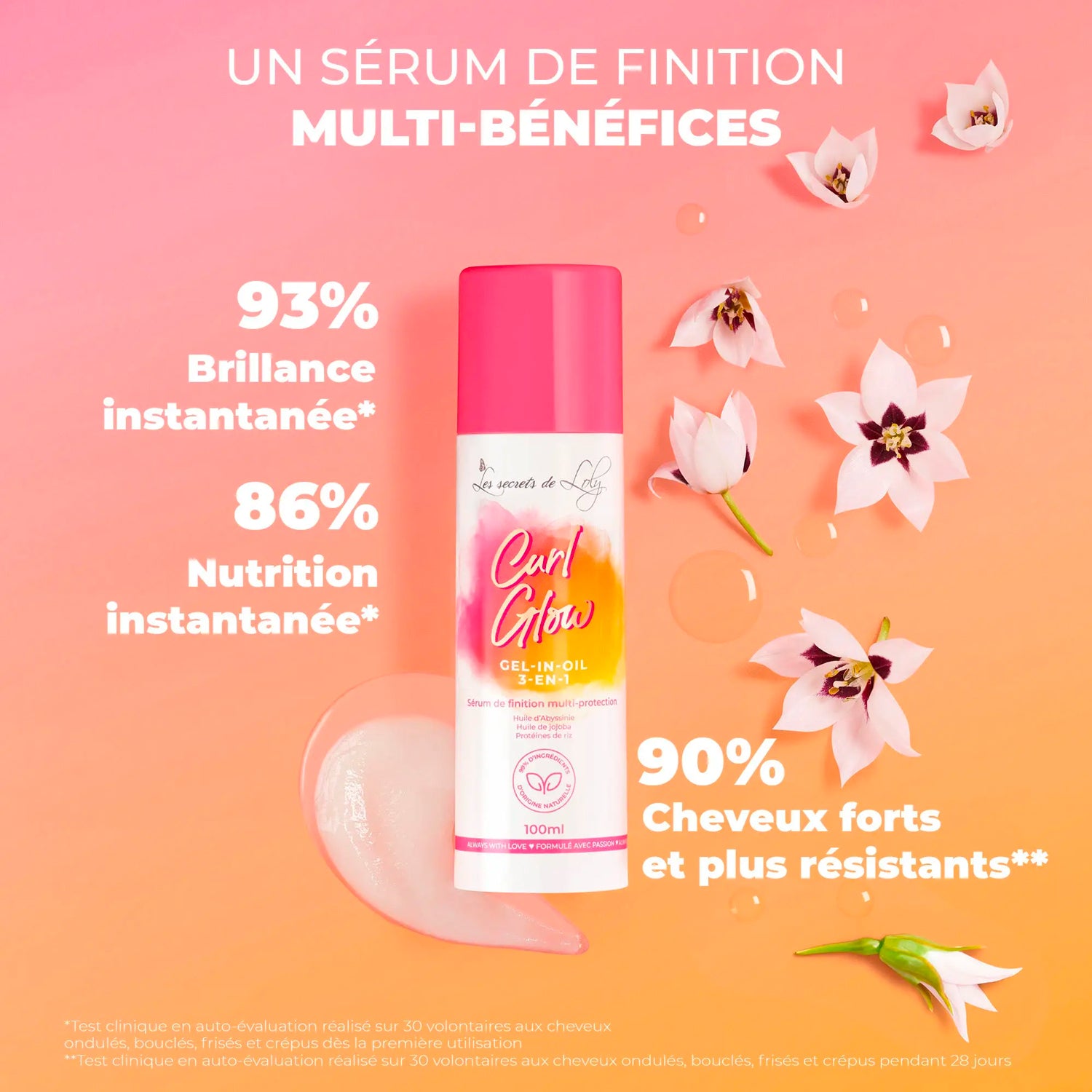 Sérum de Finition Curl Glow - Les Secrets de Loly 100 ML