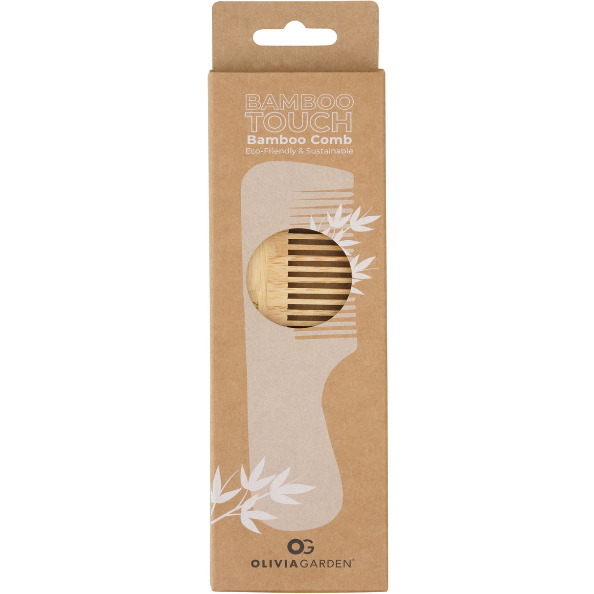 Peigne Avec Manche Bamboo Touch Cheveux Épais Olivia Garden