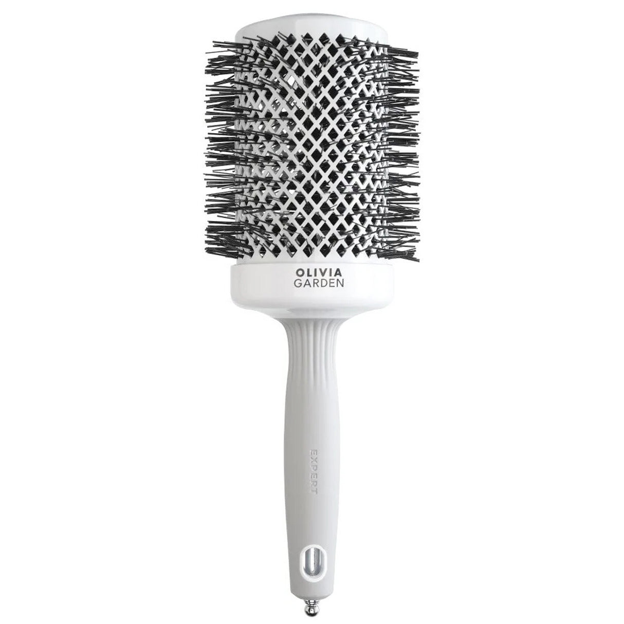 Brosse ronde Olivia Garden Expert Blowout Shine WHITE & GREY