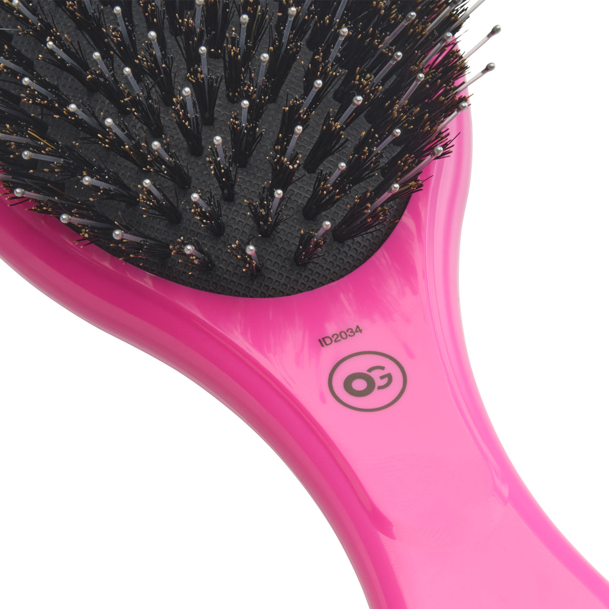 Brosse pneumatique Expert Care Oval Sanglier/Nylon Pink Olivia Garden