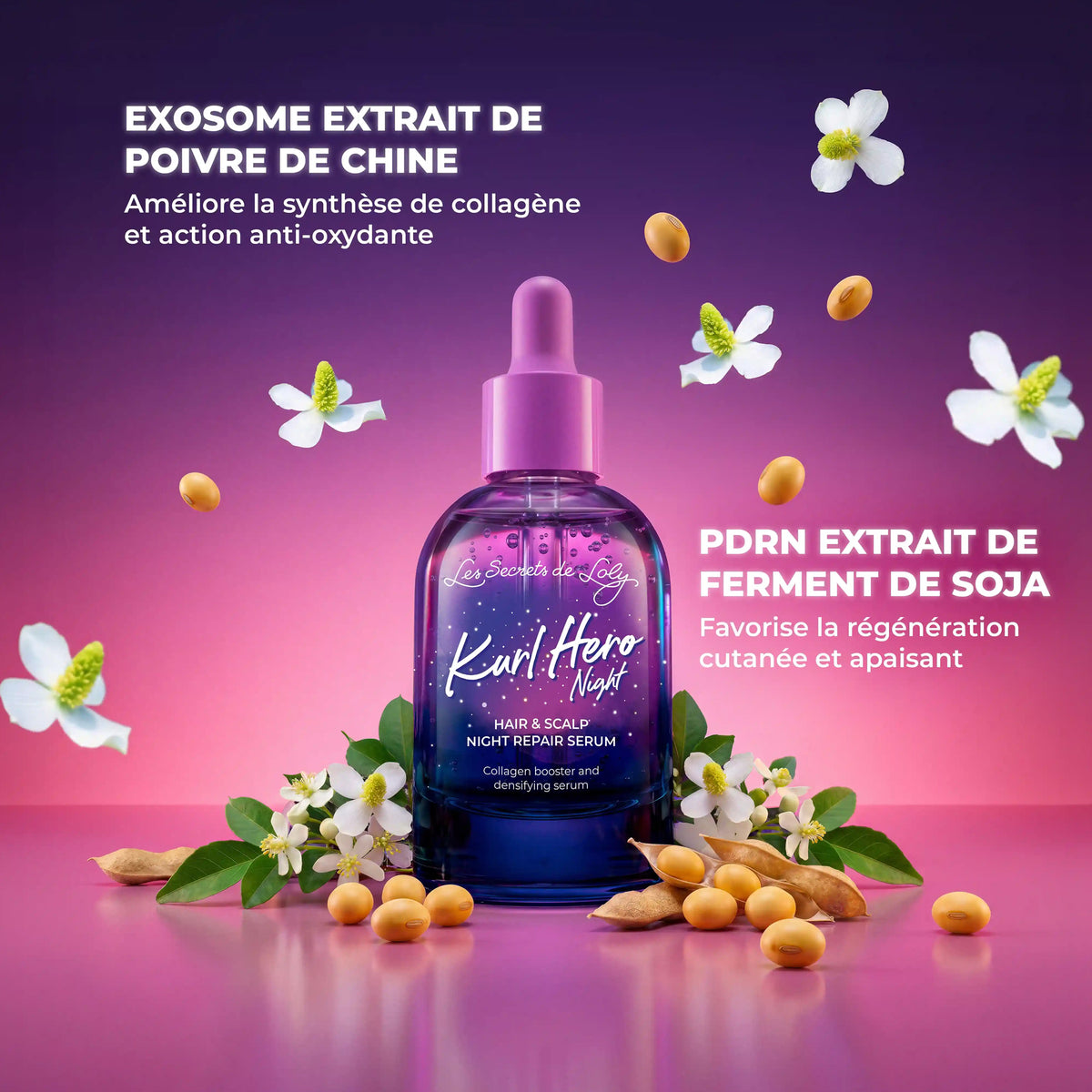 Sérum Kurl Hero Night Les Secrets de Loly 50 ML