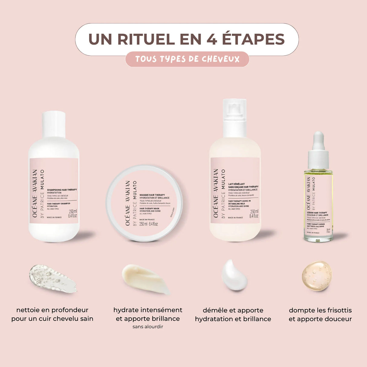 Lait Démêlant Sans Rinçage Hair Therapy Océane Avakian by Mulato 250 ML
