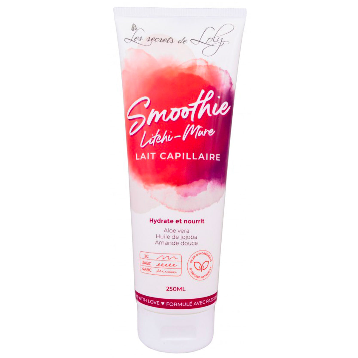Lait Smoothie Litchi-Mure Les Secrets de Loly 250 ML