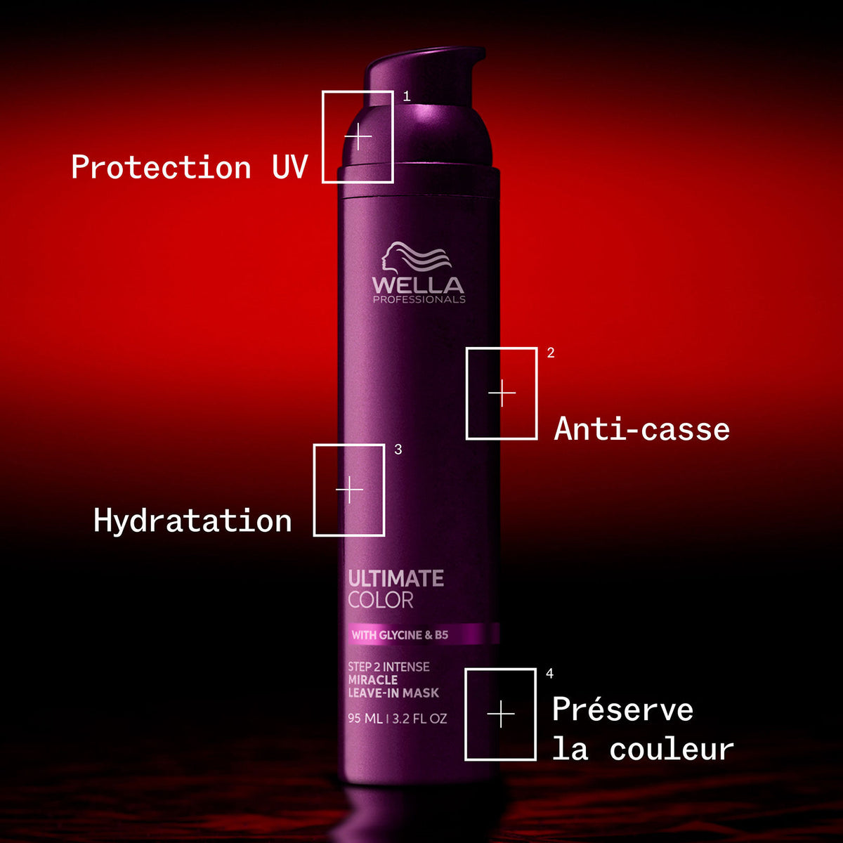 Masque Miracle sans rinçage Ultimate Color Wella 95 ML