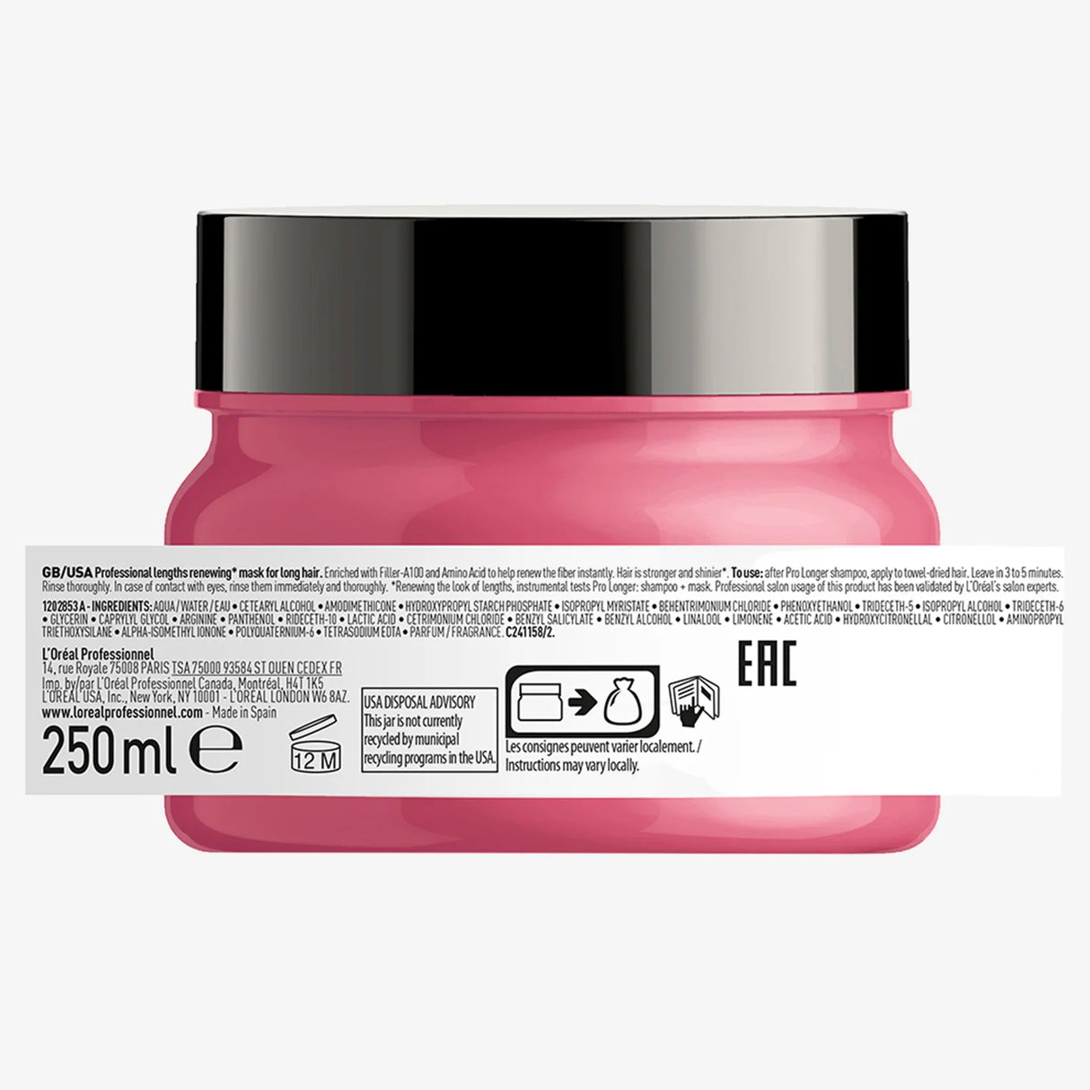Masque Pro Longer L'Oréal Professionnel 250 ML