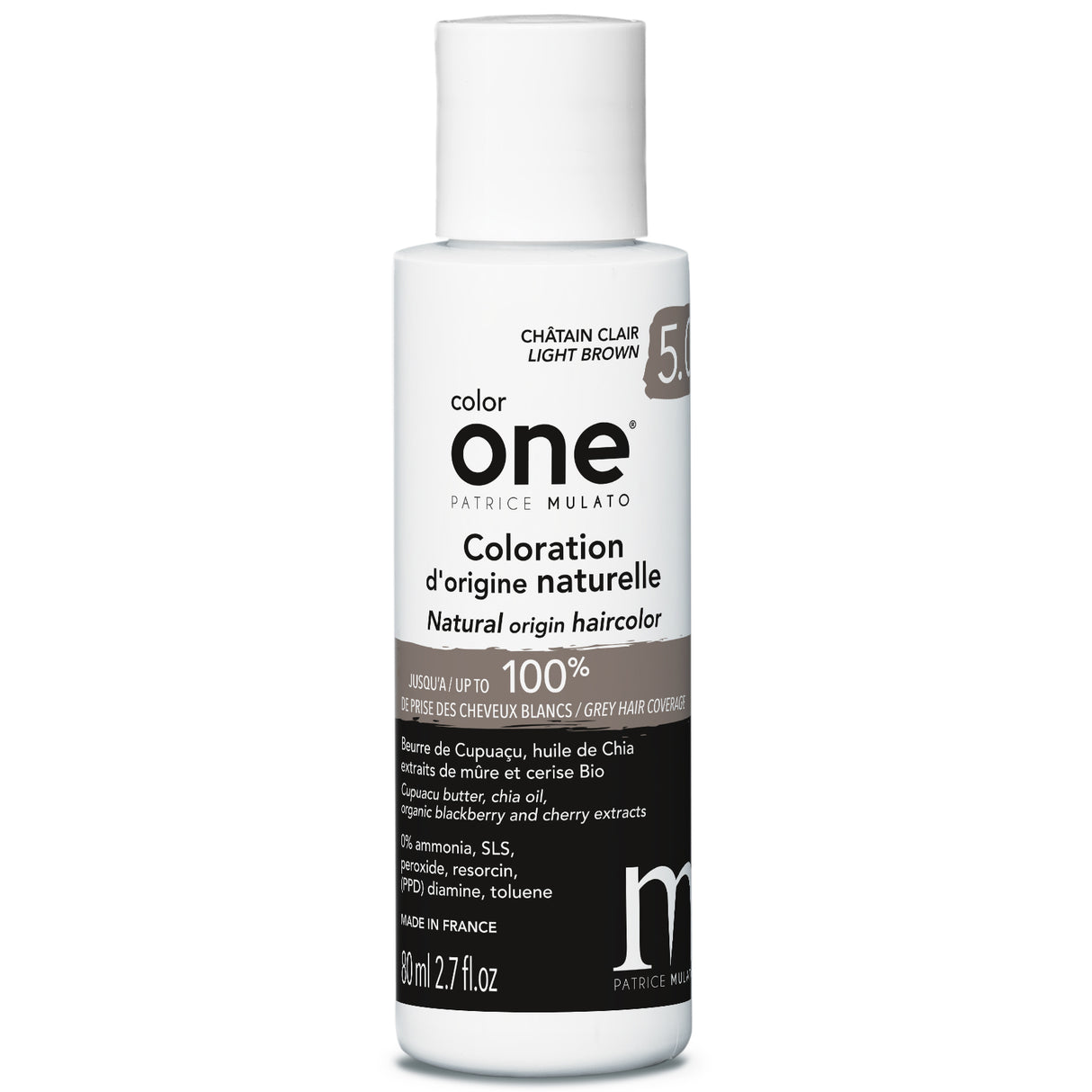 Coloration Naturelle 5.0 CHÂTAIN CLAIR Color One Mulato 80 ML