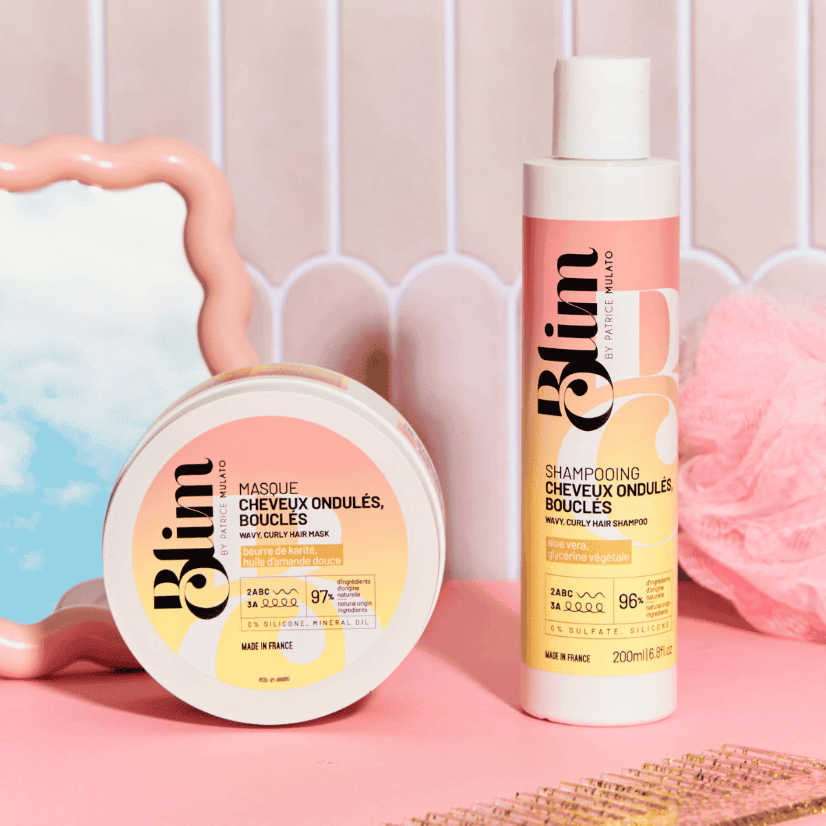 Shampoing Cheveux Ondulés/Bouclés Blim Mulato 200 ML