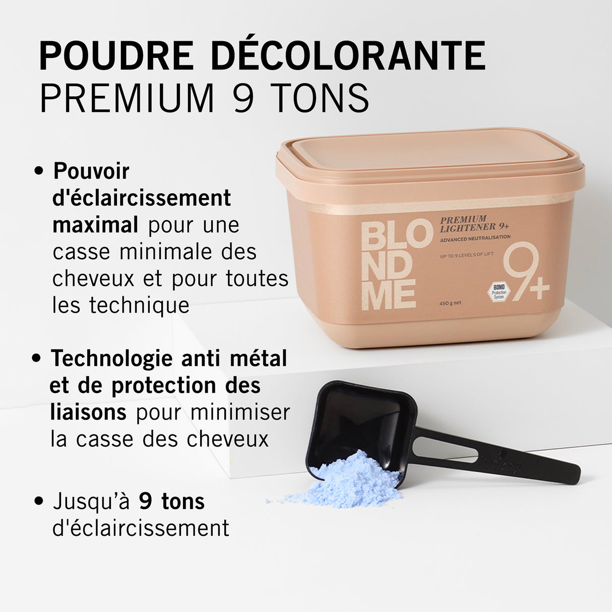 Poudre Décolorante Blond Me Premium Lightener 9+ Schwarzkopf 450g