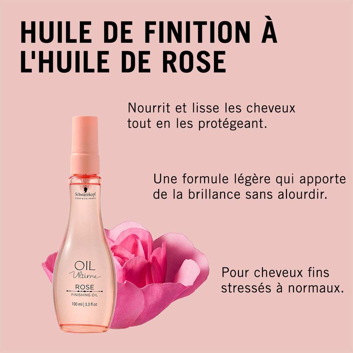 Huile Finition Rose Oil Ultime Schwarzkopf Professional 100 ML