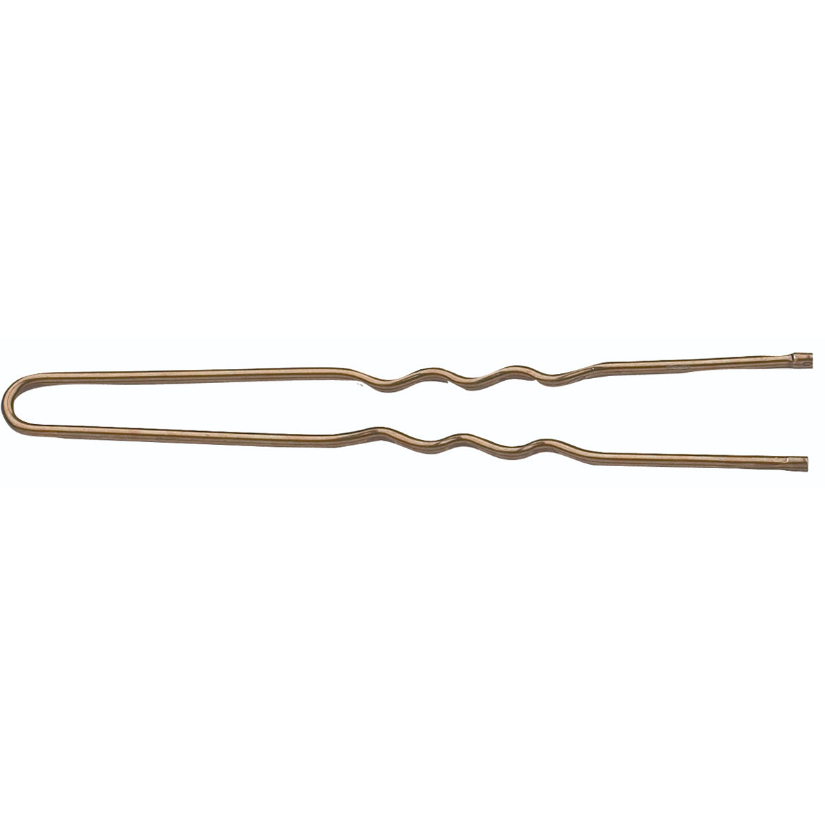 50 Épingles Ondulées Brunes 60 mm