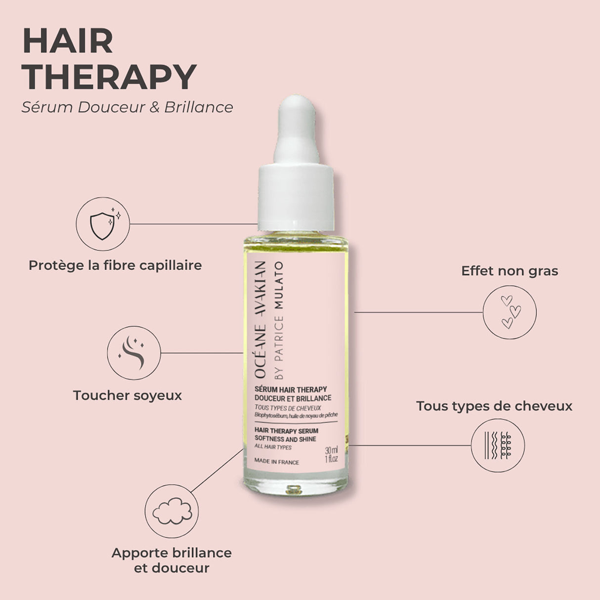 Sérum Hair Therapy Océane Avakian by Mulato 30 ML