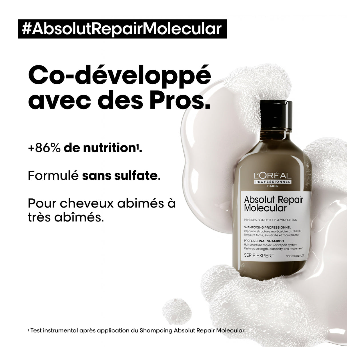 Shampoing Absolut Repair Molecular L'Oréal Professionnel 300 ML