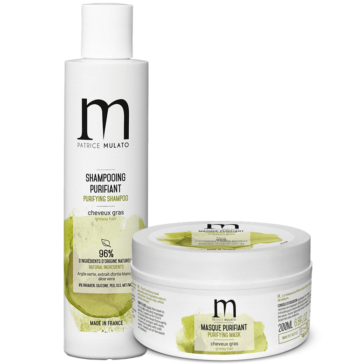 Duo Shampoing & Masque Purifiant à l'Argile Mulato