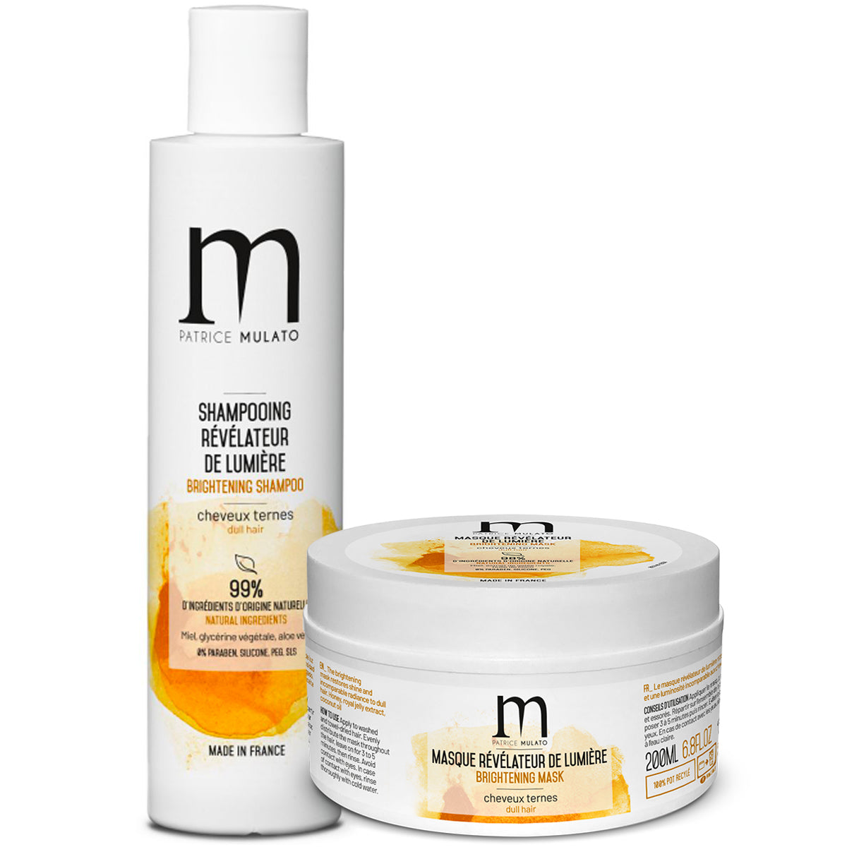 Duo Shampoing & Masque Miel Révélateur de Lumière Mulato