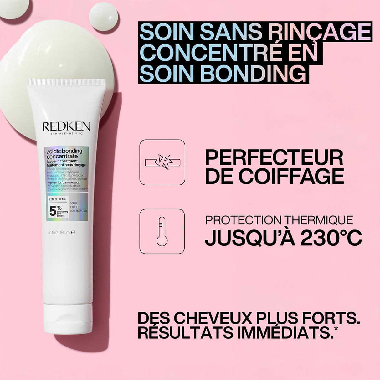 Soin Sans Rinçage Acidic Bonding Concentrate Redken 150 ML