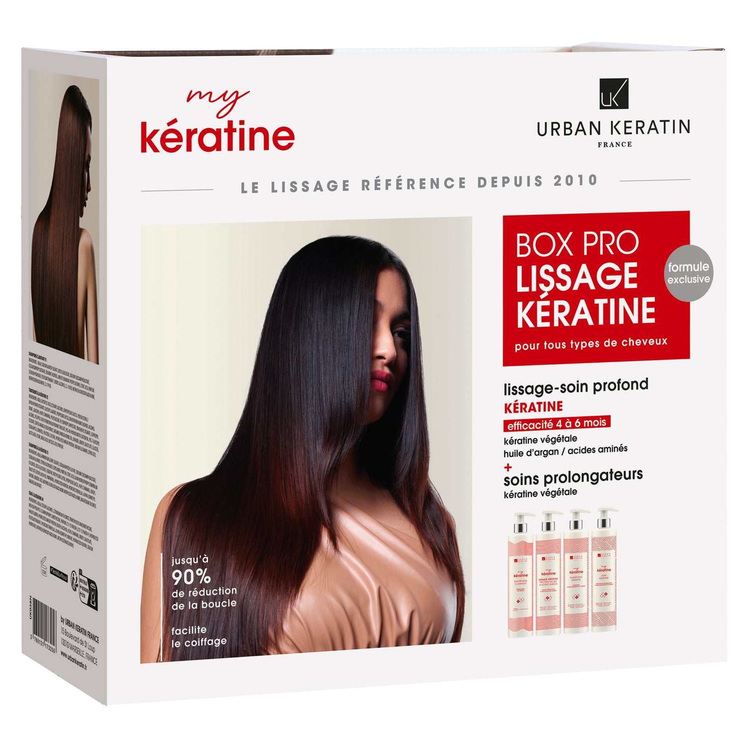 Box Pro Lissage Kératine My Kératine Urban Keratin 6x400ML