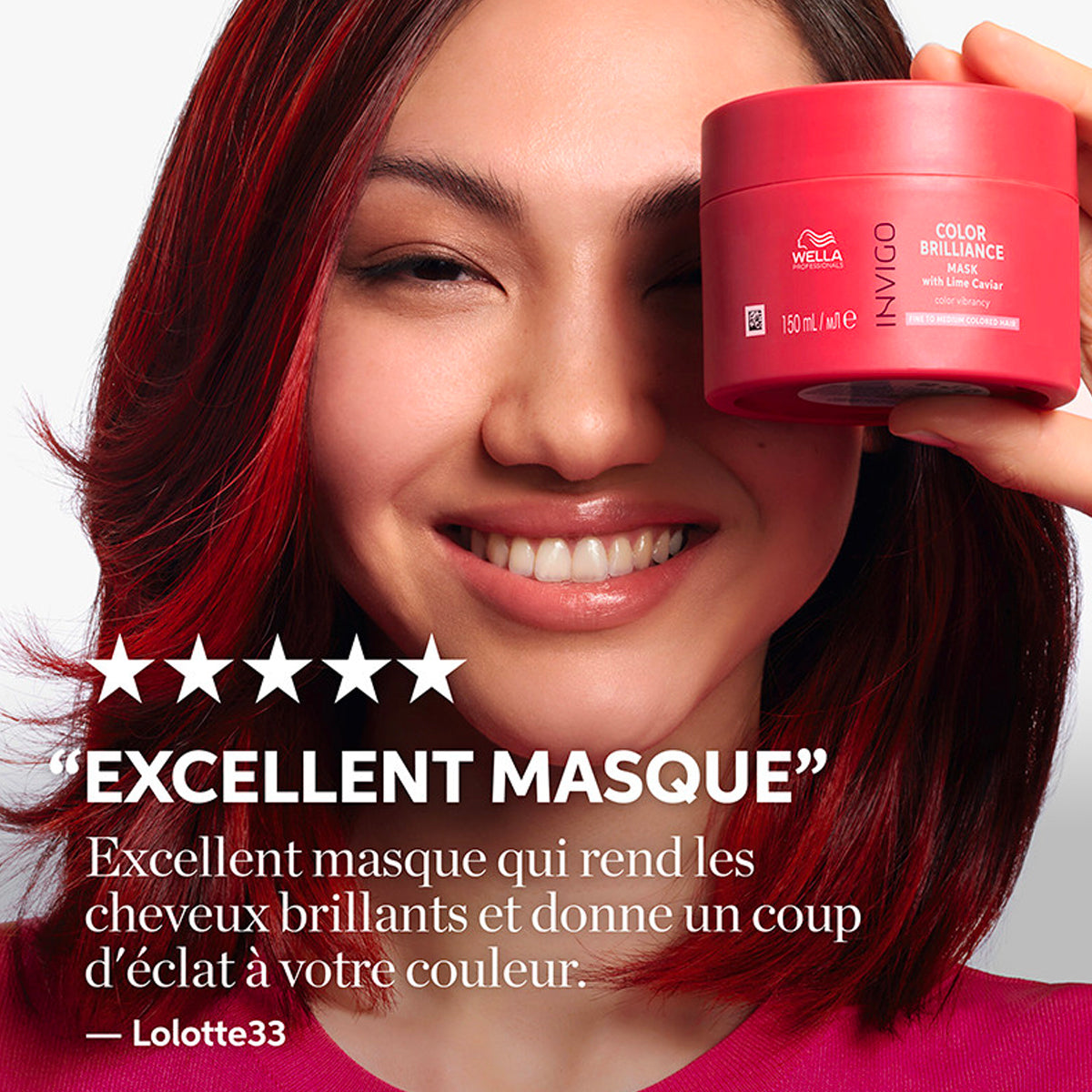 Masque Color Brilliance Invigo Cheveux Fins Wella 150 ML