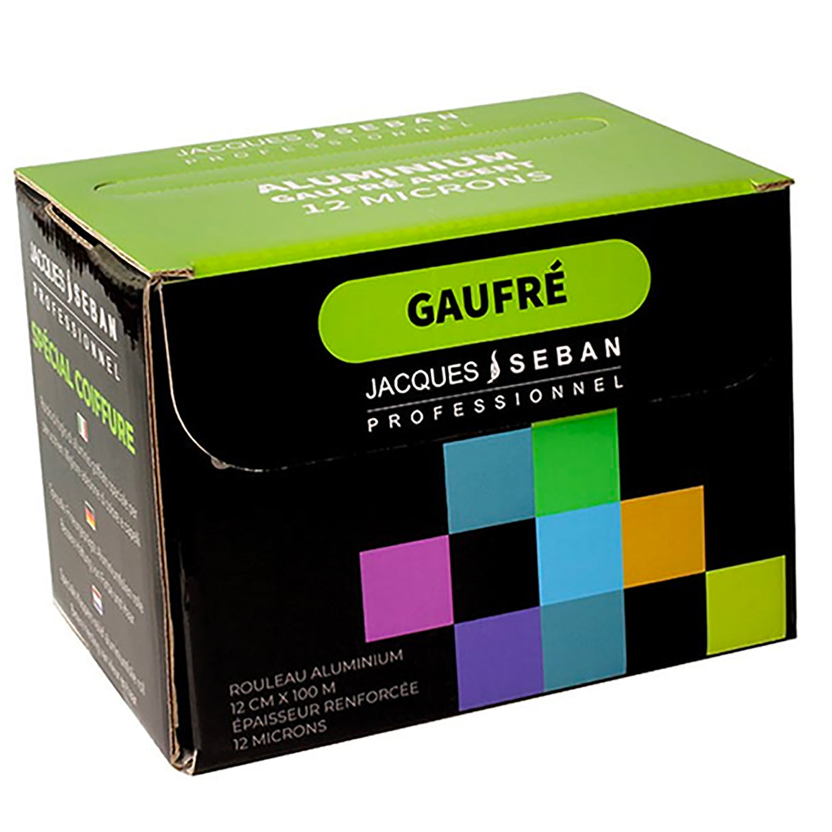 Aluminium Mèches Gaufré Argent 12cm x 100m