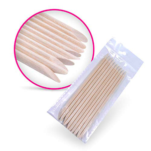 10 Bâtonnets Manucure Bois