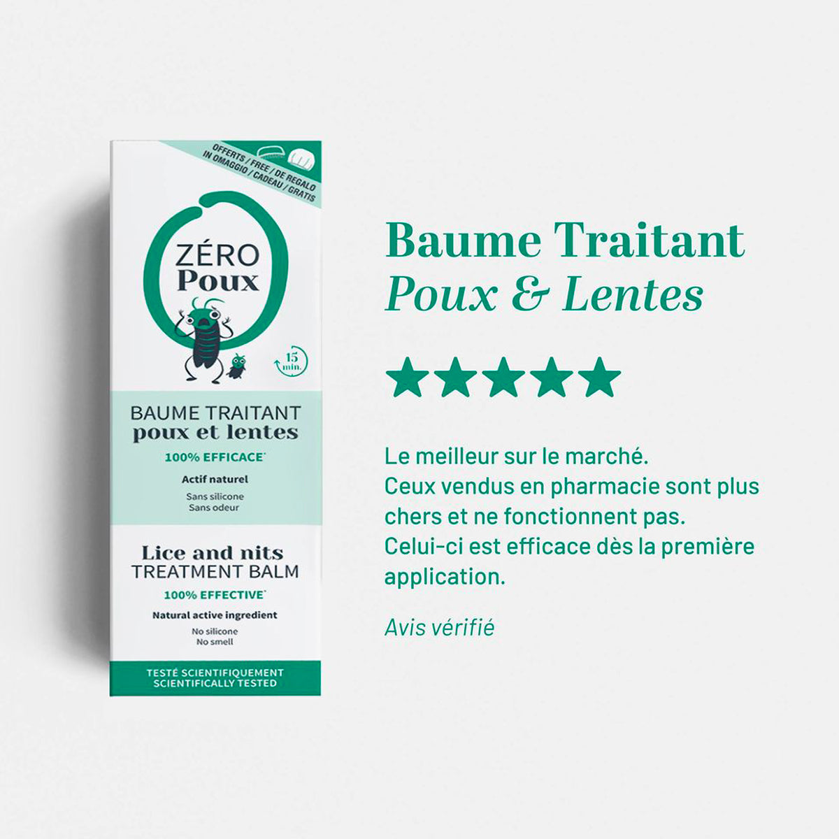Baume Traitant Anti Poux & Lentes Mulato 100 ML