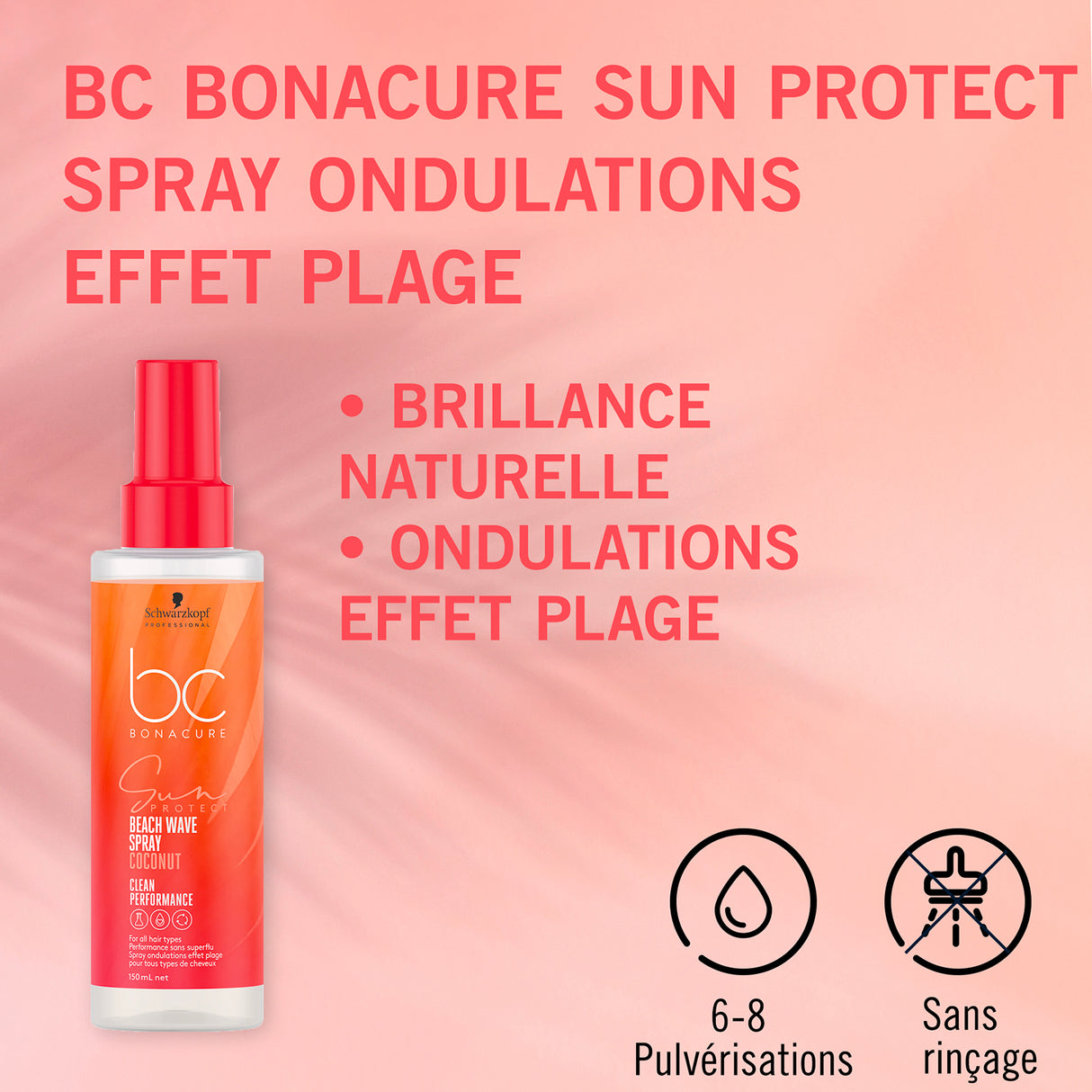 Spray Ondulation Beach Wave Effet Plage BC Sun Protect Schwarzkopf 150 ML