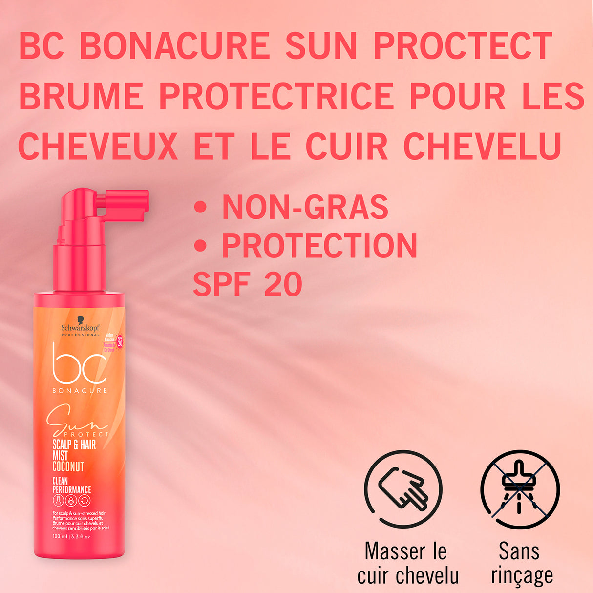 Brume Protectrice Cheveux & Cuir chevelu BC Sun Protect Schwarzkopf 100 ML