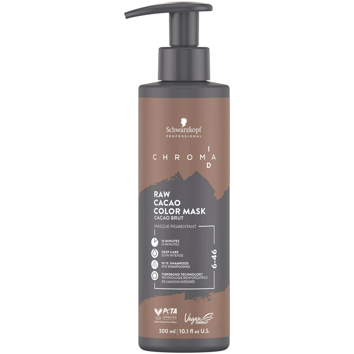 Masque Pigmenté Chroma ID 6-46 Cacao Brut Schwarzkopf 300 ML