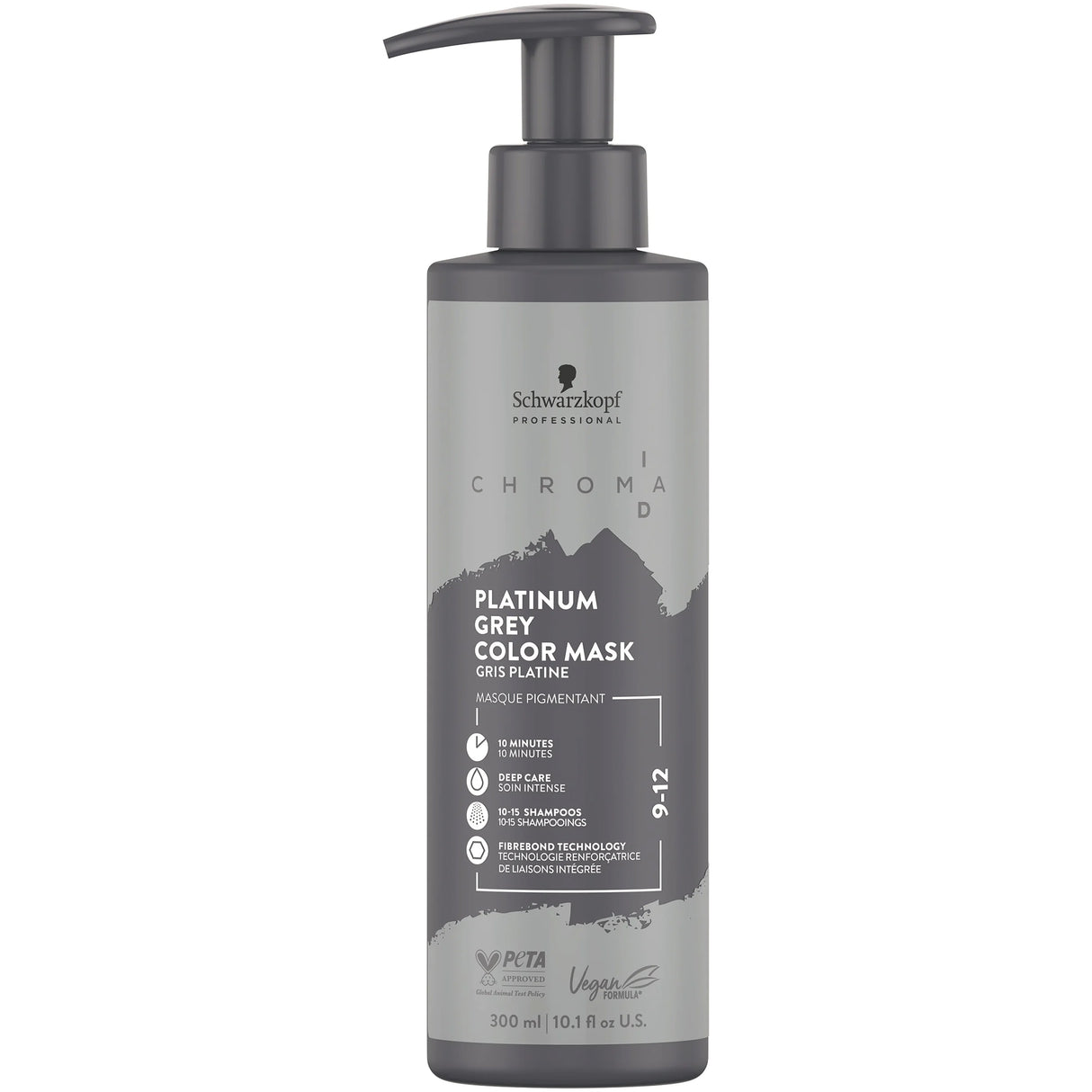Masque Pigmenté Chroma ID 9-12 Gris Platine Schwarzkopf 300 ML