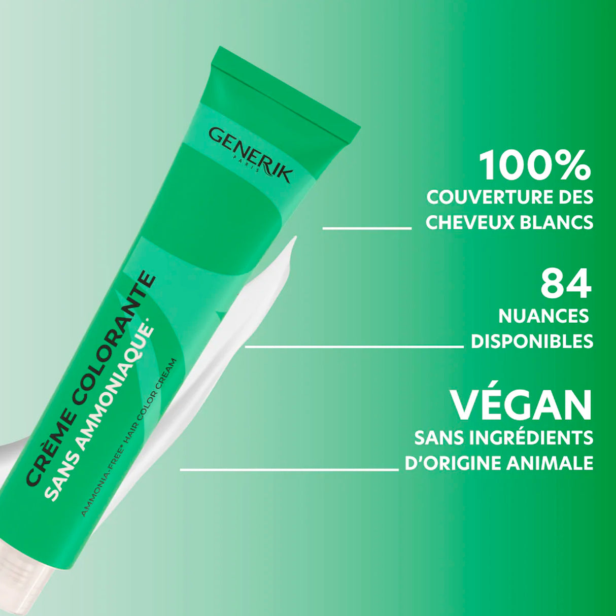 Tube Coloration Sans Ammoniaque Generik 100 ML