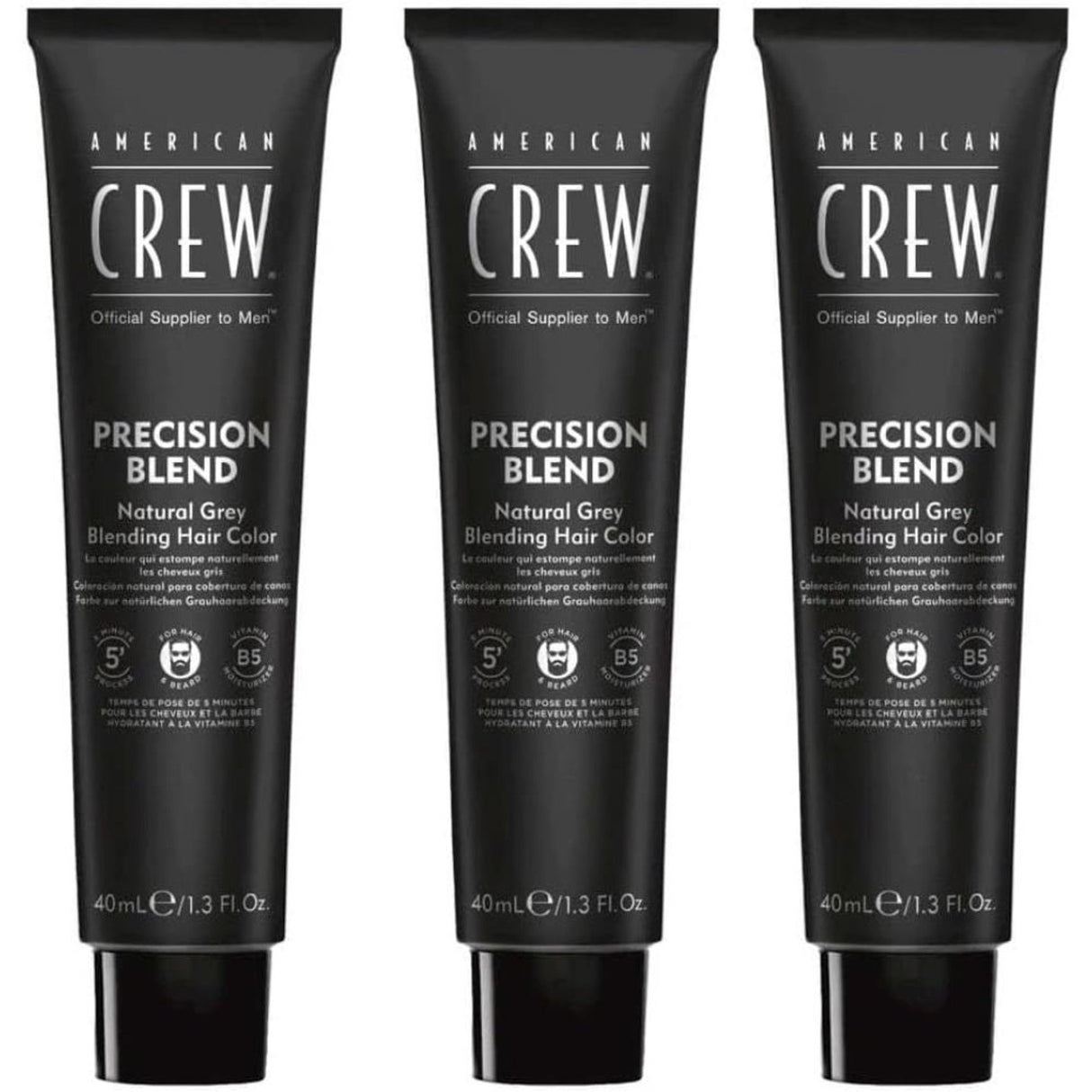 Coloration Homme Precision Blend Foncé (2-3) American Crew 3x40ML