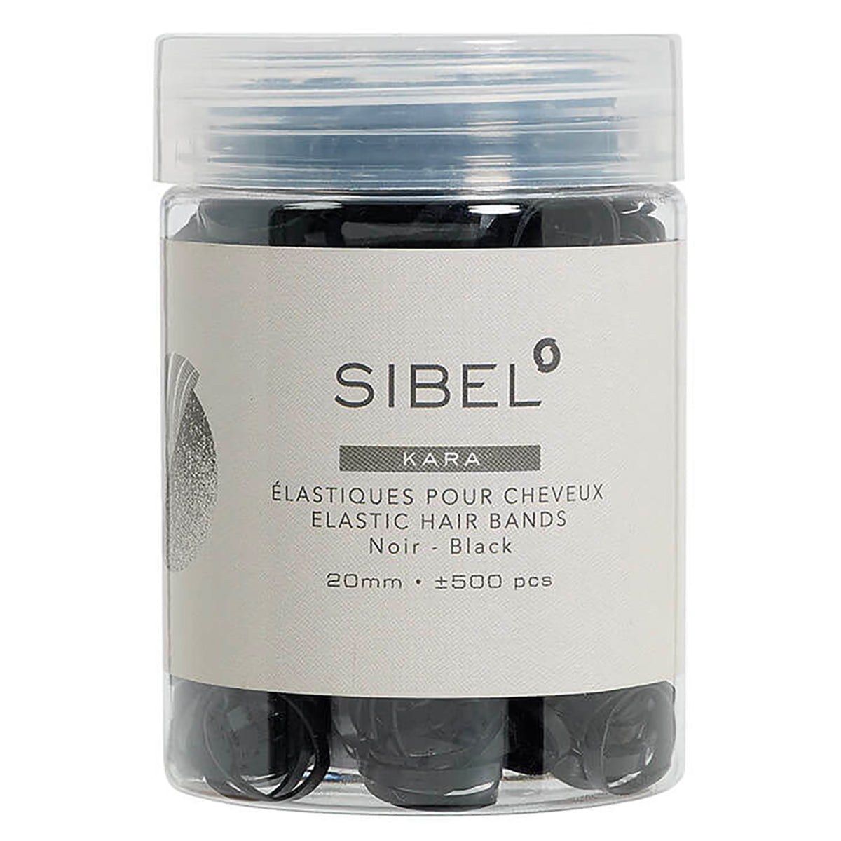 Élastique Caoutchouc Noir Sibel 500 pcs