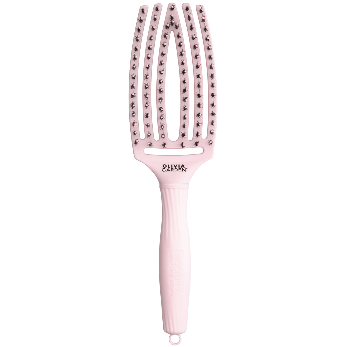 Brosse démêlante Fingerbrush Combo Pastel Pink Moyenne Olivia Garden