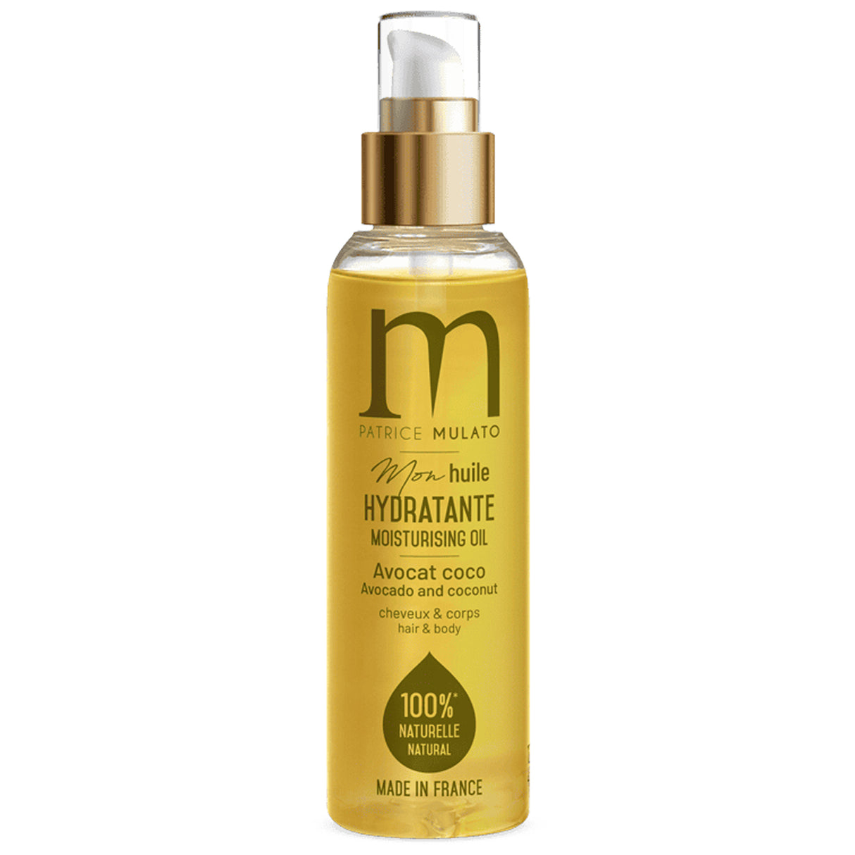 Huile Hydratante Avocat et Coco Mulato 120 ML