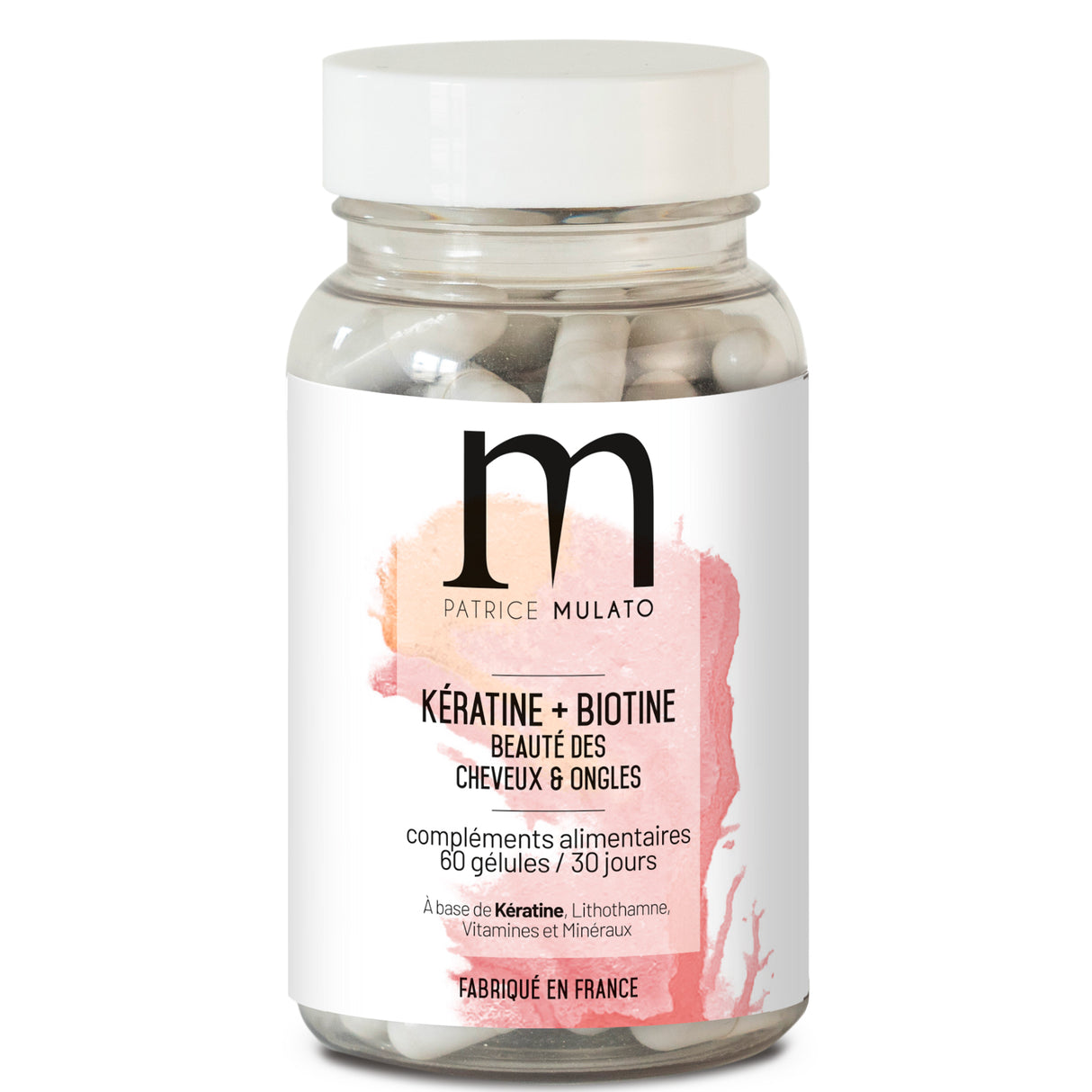 60 Gélules Kératine Biotine Cheveux & Ongles Mulato