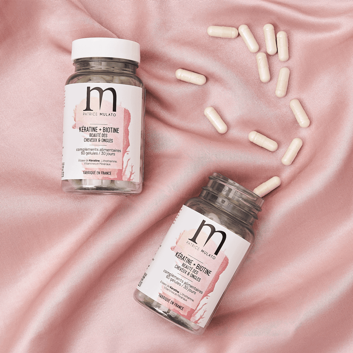 60 Gélules Kératine Biotine Cheveux & Ongles Mulato